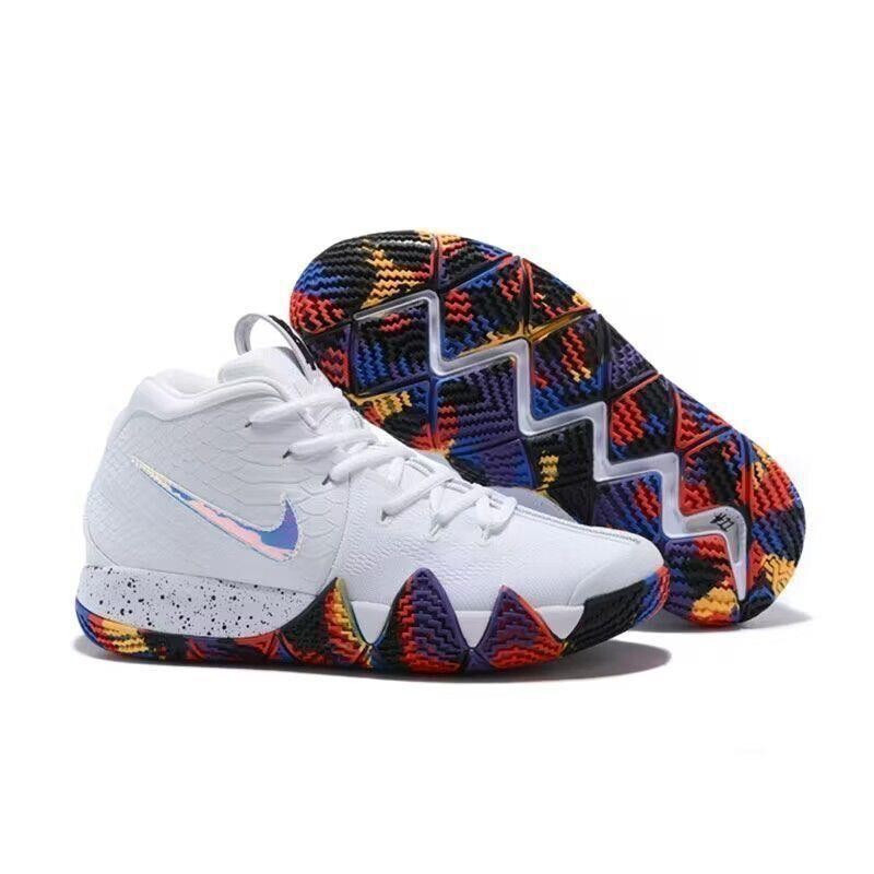 [จัดส่งด่วน] 26Owen Kyrie4 Mens Womens Drue Mandarin Duck Black Moon Mamba Air Cushion Wear-Resistan
