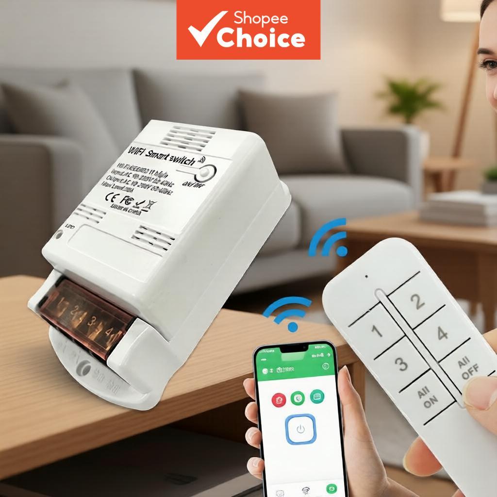 WiFi 30A สมาร์ทสวิตช์ปั๊มน้ํากําลังสูงตัวควบคุมไร้สาย EWeLink