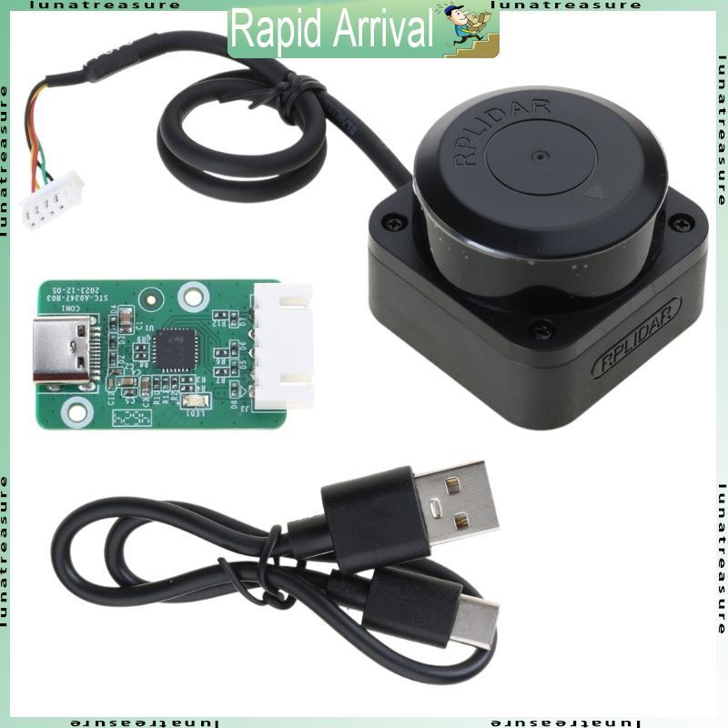 Lun RPLIDAR C1 360 องศา 2D เซ็นเซอร์ Lidar Scanning Radius Ranging โมดูลสําหรับ
