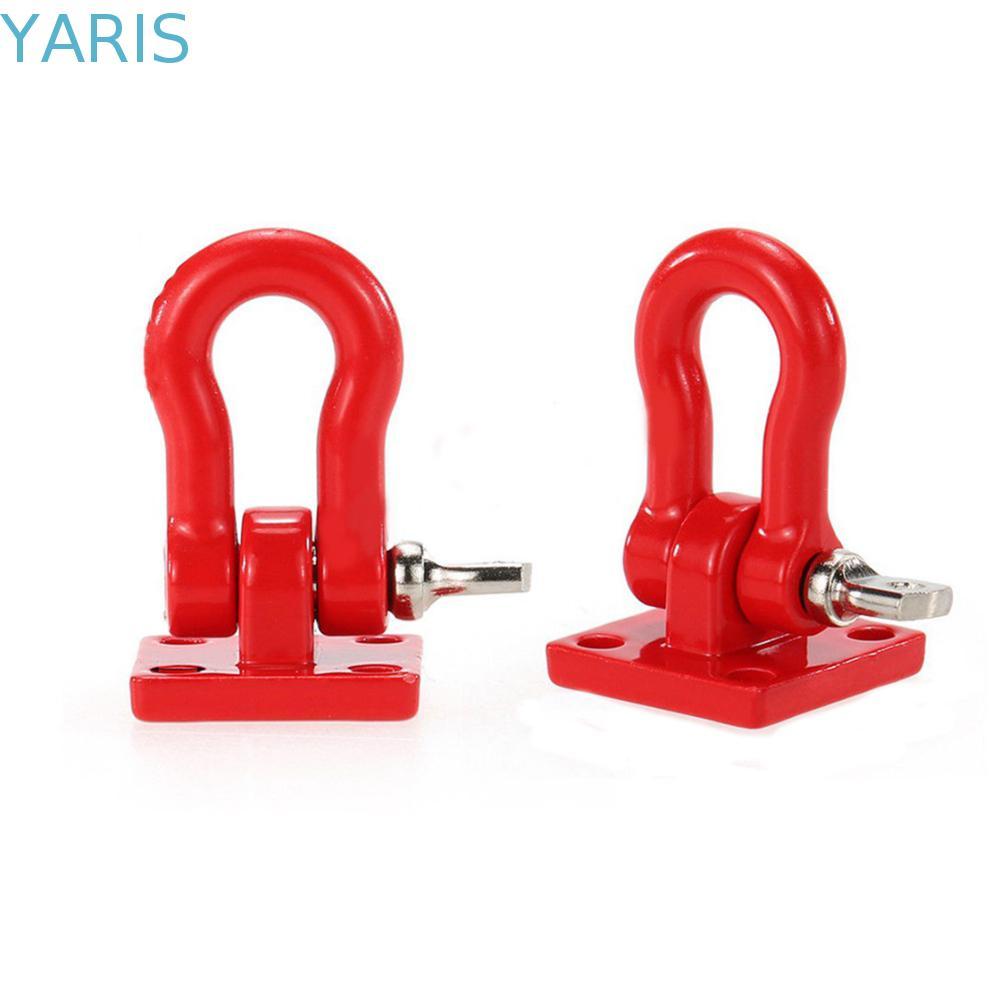 YARIS โลหะ Trailer Hook ใหม่ 2 ชิ้น SCX10 Crawler RC สําหรับรถบรรทุก Scale SCX-10 Winch RC Crawler H