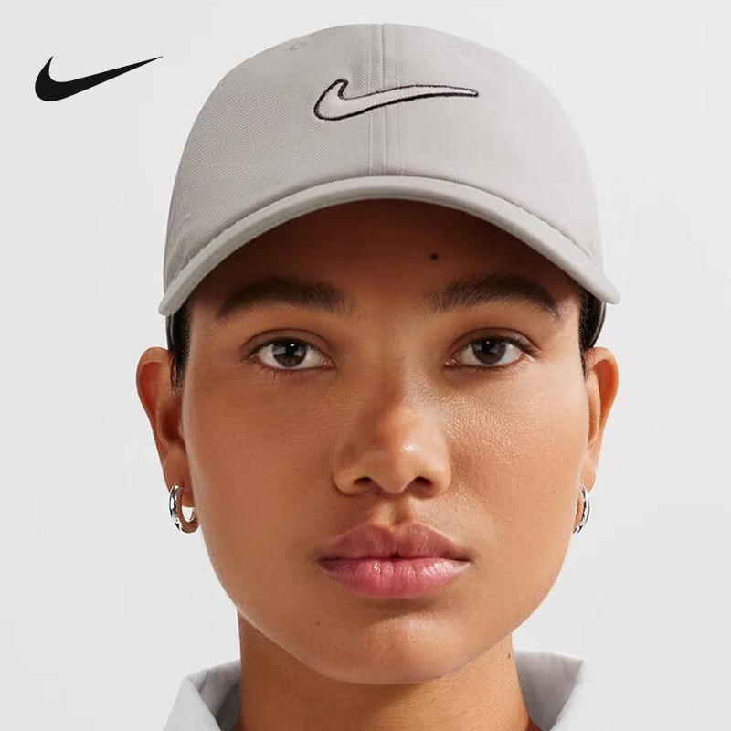 NIKE NIKE CLUB Fashion Soft Top Sports Cap Casual ปักหมวกสบายหมวกเบสบอล FB5369-009