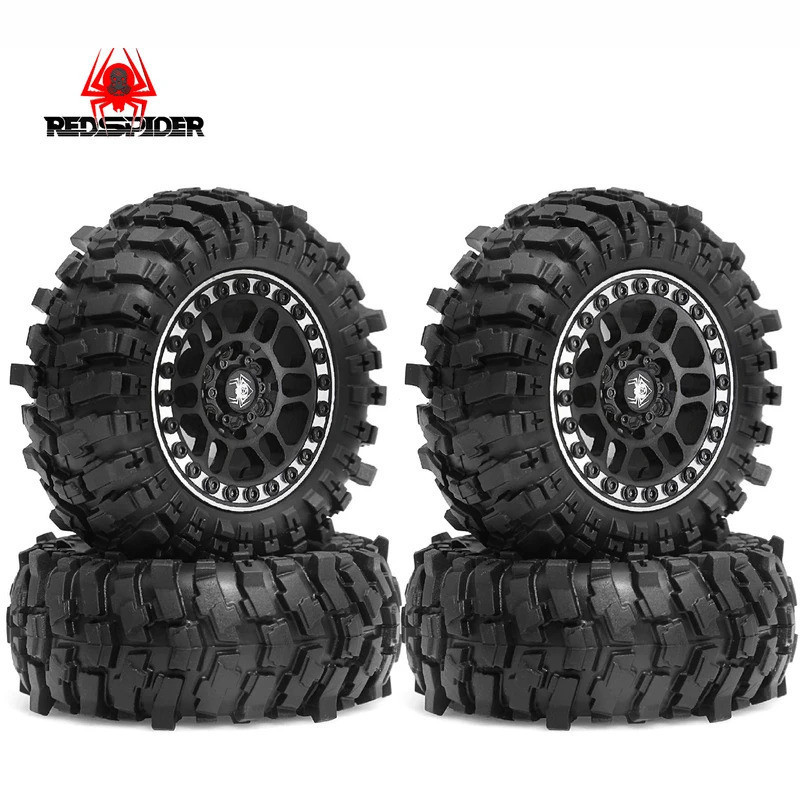 4PCS 88 มม.1.9 "ยาง All Terrain ล้อยาง 12 มม.Hex สําหรับ 1/10 SCX10 90046 AXI03007 TRX4 TRX6 Axial S