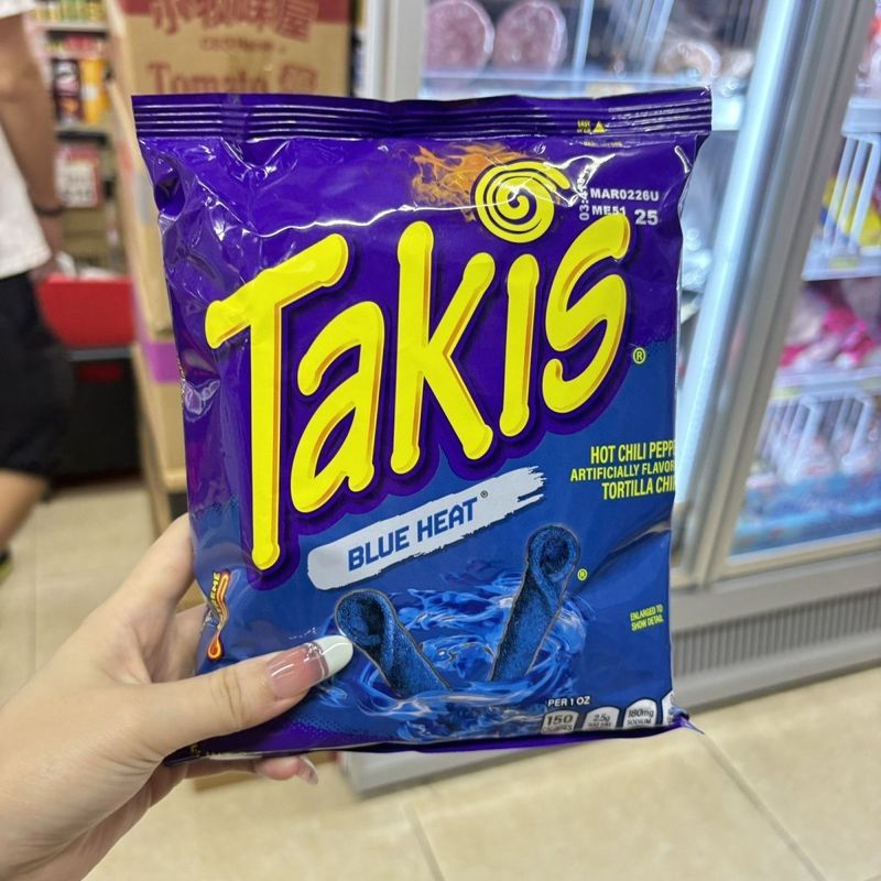 Daigou นําเข้า Takis Corn Rolls Influencer Snacks Blue Heat Spice Corn Crisp Strips Green Lemon Pota
