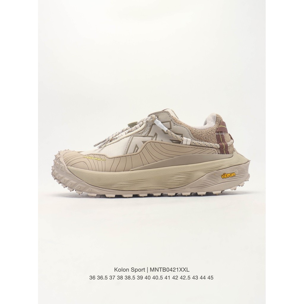KOLON SPORT รองเท้าเดินป่ากลางแจ้ง - กันลื่น กันน้ํา พร้อมพื้นรองเท้าชั้นนอก VIBRAM
