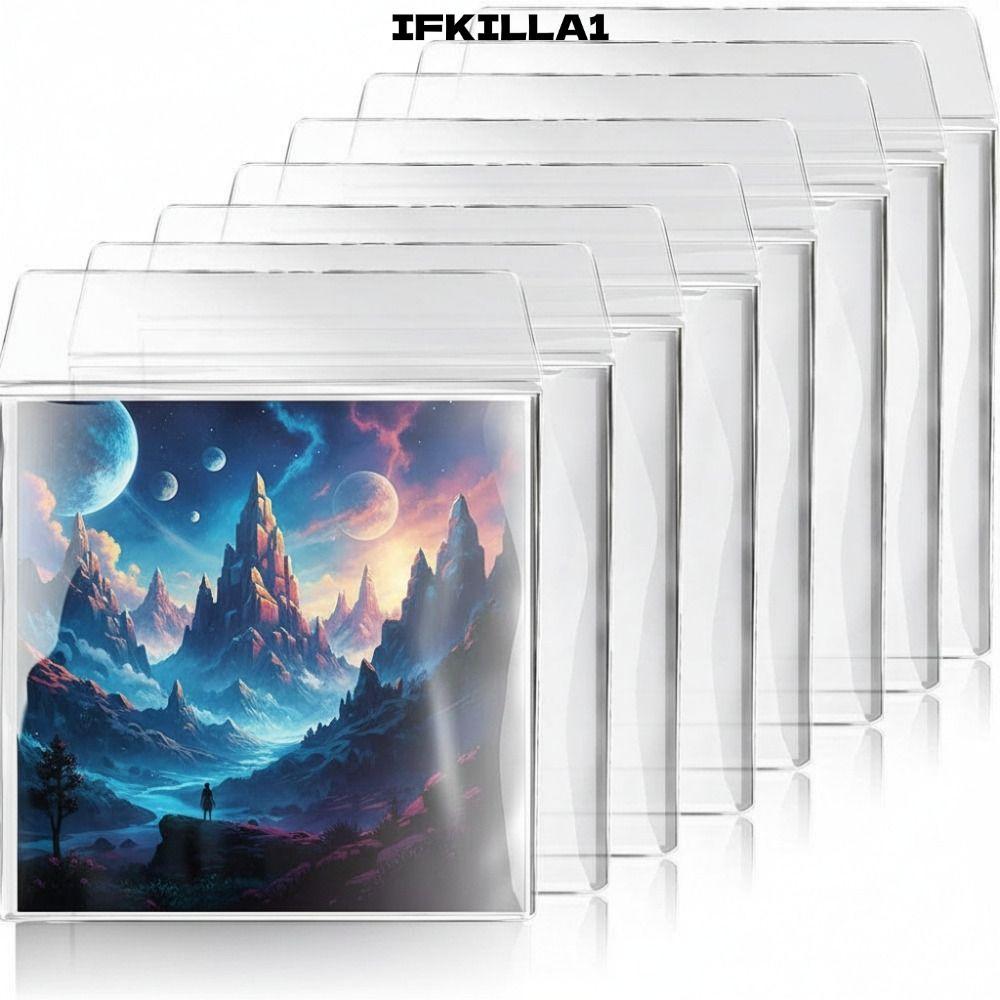IFKILLA1 Vinyl Records Sleeve, หนา 7/10/12 นิ้ว LP Record Cover, Resealable Record Storage Bags Reco