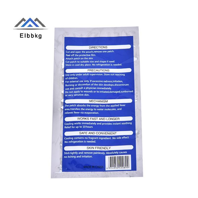 EIbbkg 10 ชิ้น/ถุง Pain Relief Baby Fever Patch นํา Fever Down Cooling Gel สําหรับอาการปวดหัวลดราคา