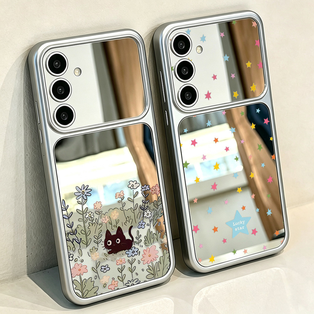 เคสโทรศัพท์แบบกระจกสำหรับ For Samsung A56 5G S25 Ultra S26 Ultra A57 5G A55 5G S24 FE 5G A17 4G&5G S24 Ultra A54 5G