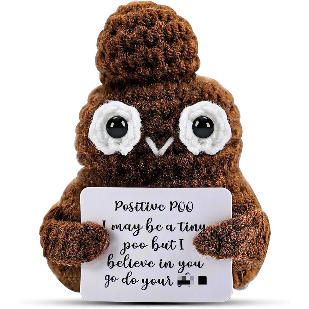 Hoodia ของขวัญดองอารมณ์ทํามือ, แตงกวาโครเชต์ตุ๊กตาของขวัญสร้างแรงบันดาลใจพร้อมการ์ด, น่ารักถักตลกสนั