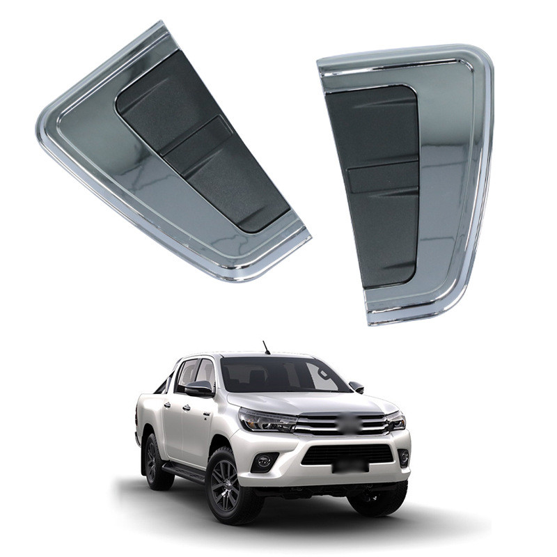 เหมาะสําหรับ 2016 Hilux Revo SJ Thailand คุณภาพสูง Chrome-Plated อุปกรณ์เสริมภายนอกรถยนต์ฝาครอบโคมไฟ