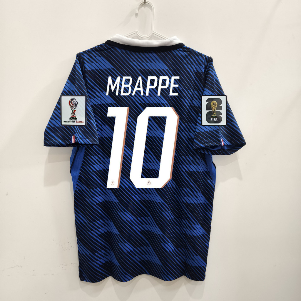 2026 เสื้อทีมชาติ France Home Away No. 10 เอ็มบัปเป้ เบอร์ 7 เติ้งเบไล เลขที่. เสื้อฟุตบอล เคยเป็น 11 ตัว