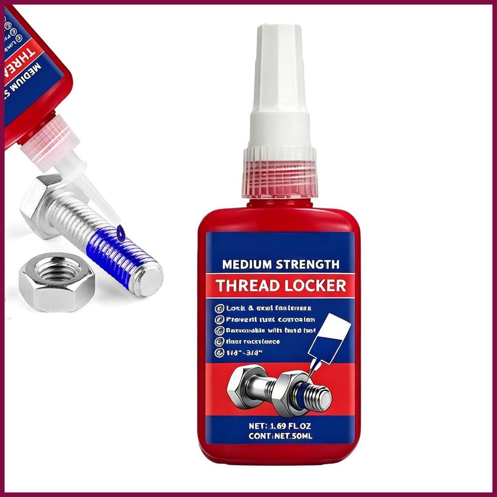 Thread Locker High-Temp Sealing ที่ถอดออกได้ Leakproof Strong Sealant 50ml สกรูโลหะ Locker Compound 