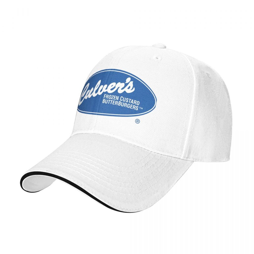 ใหม่ที่มีอยู่ Culvers ร้านอาหารโลโก้เบสบอลหมวกผู้ชายผู้หญิงแฟชั่นหมวกโพลีเอสเตอร์ Unisex Golf Runnin
