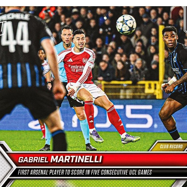 Gabriel Martinelli - 2025-26 UCL Topps NOW - การ์ด 70