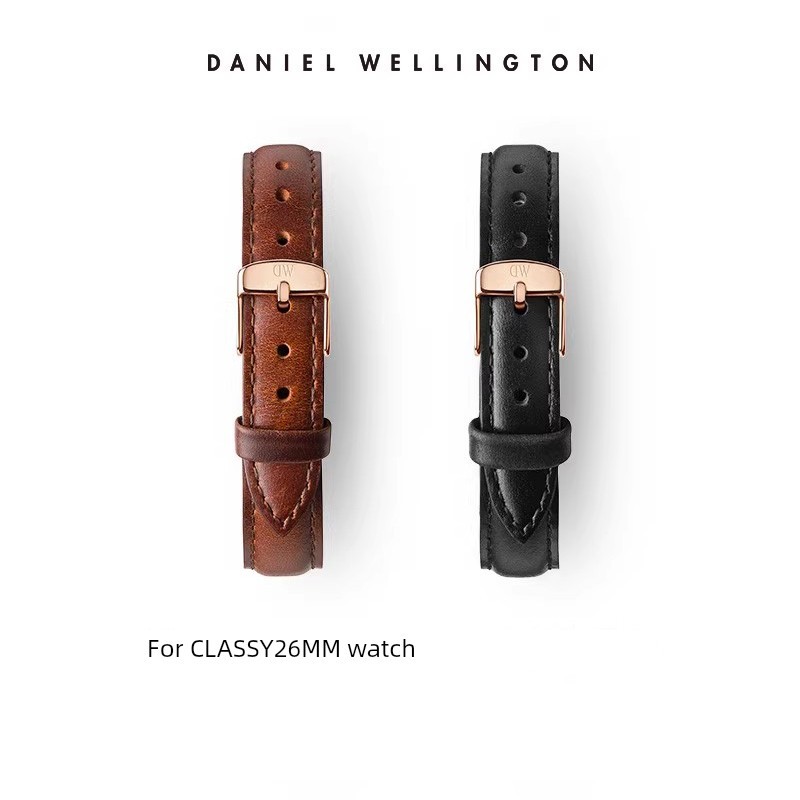 นาฬิกา ผู้ชาย seiko ของแทั นาฬิกาผู้หญิง สายนาฬิกา DW สายนาฬิกา CLASSY ซีรีส์สายหนังหัวเข็มขัด13MM D