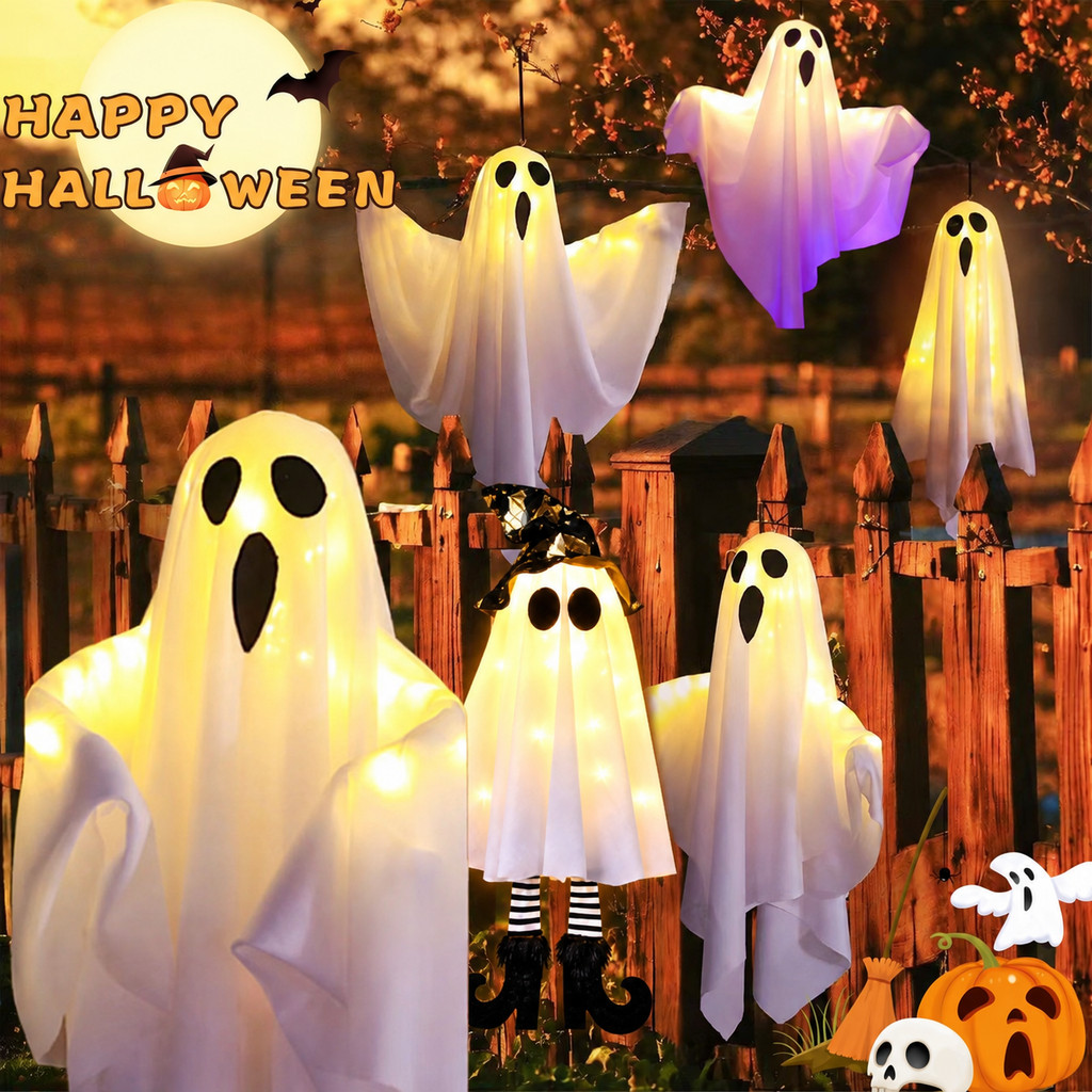 🎃พร้อมส่ง👻 โคมไฟฟักทองฮาโลวีน ตกแต่งปาร์ตี้สยอง บรรยากาศน่ากลัว อุปกรณ์เล่นบทบาท