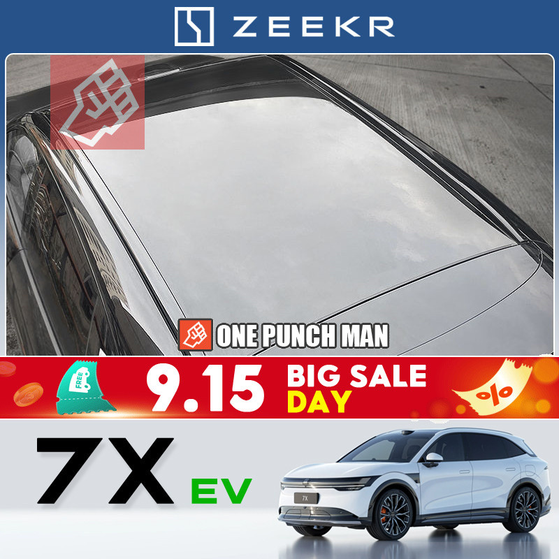 2025 geely zeekr 7x SUV ev รถพิเศษเฉพาะหลังคากระเป๋าเดินทาง Rack Trim ดัดแปลงสีดํา Samurai รถ Travel