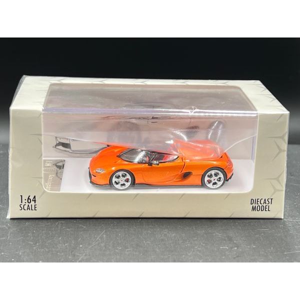 Rhino Model RM 1/64 
Koenigsegg CC850 (Hood Magnetic Locking Mechanism) Orange