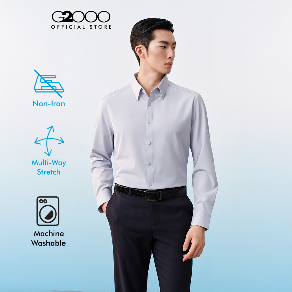 G2000 เสื้อเชิ้ตแขนยาวแบบทางการสำหรับผู้ชาย ทรง Smart Fit รุ่น 61123632