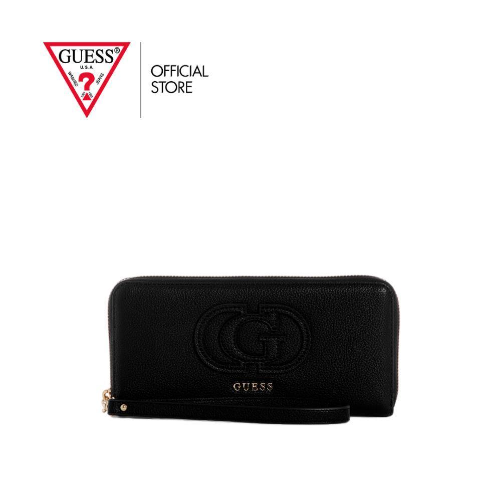 GUESS กระเป๋า รุ่น BG9905146 ISOLA SLG LARGE ZIP AROUND สีดำ