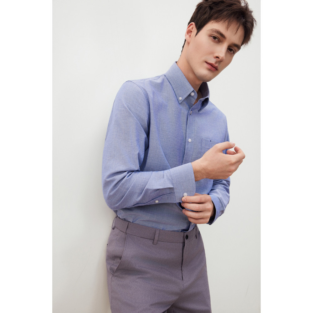 G2000 قميص رجالي كاجوال Comfort Fit — أزرق — صورة 4