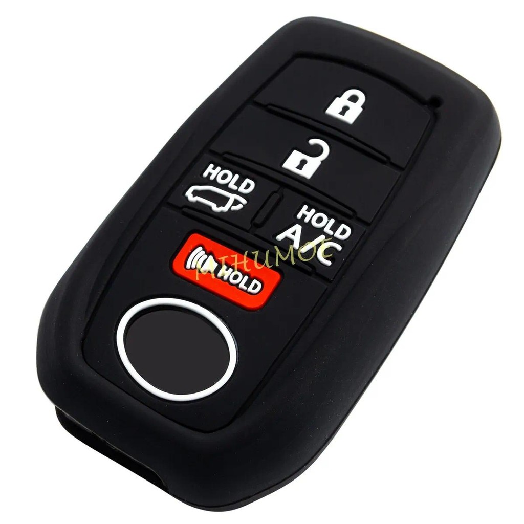 5B ฝาครอบกุญแจรถ Chian สําหรับ Toyota RAV4 Prime bZ4X Subaru Solterra 2023 2024 2025 ซิลิโคน Protect