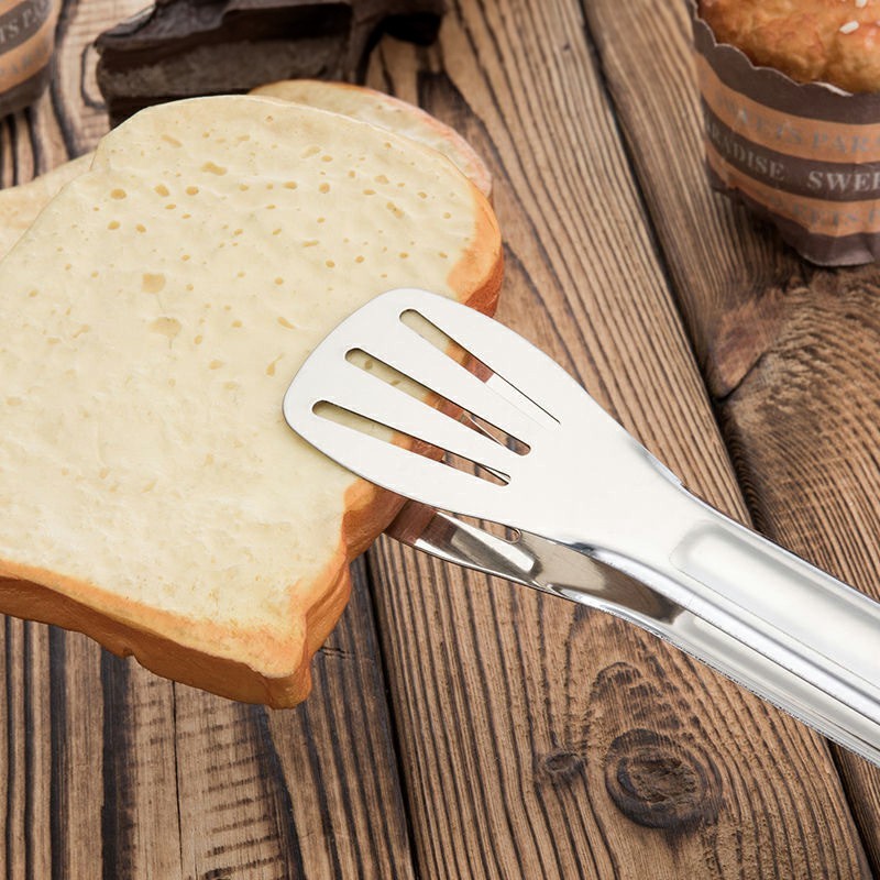 สแตนเลสที่หนีบบาร์บีคิวเกาหลีที่หนีบอาหารบาร์บีคิวที่หนีบอาหารบุฟเฟ่ต์ที่คีบเนื้อเกาหลีที่คีบเนื้อย่าง - รูปที่ 2