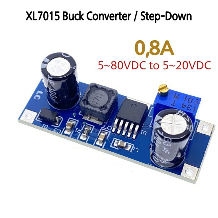 XL7015 DC Buck Converter โมดูลสเต็ปดาวน์ 5V-80V อินพุตกว้าง XL-7015