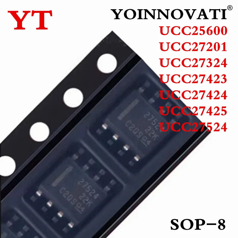 5PCS UCC27524DR UCC25600 UCC27201 UCC27324 UCC27423 UCC27424 UCC27425 UCC27524 SOP ชิป ic