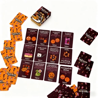 พร้อมส่ง ไพ่ท้าทาย Thai-Eng ของแท้ 80 การ์ด Board Game เกมไพ่ปาร์ตี้ที่สนุกสนานและผ่อ