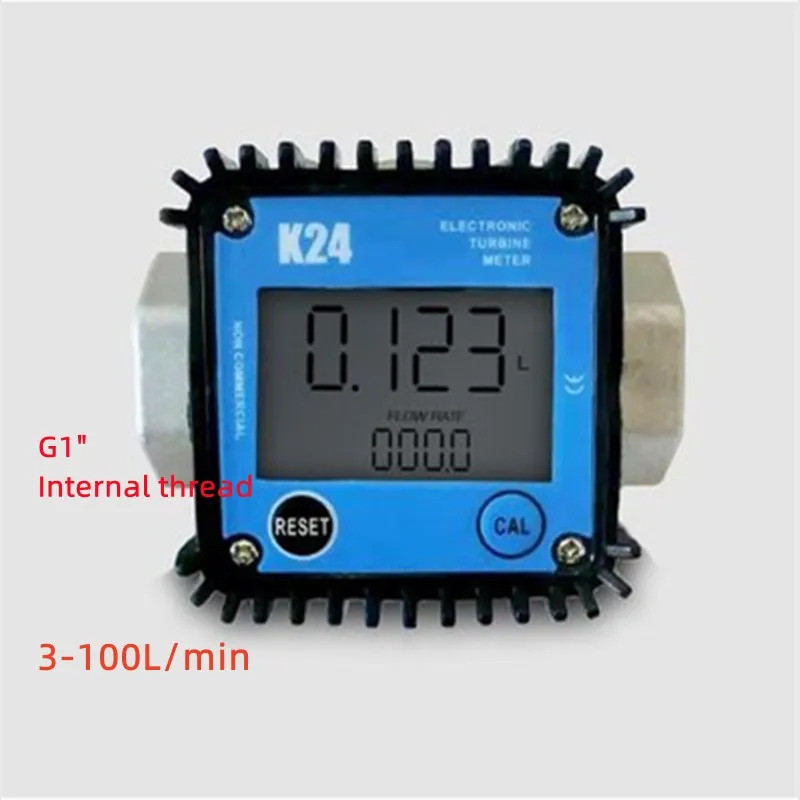 อลูมิเนียม Plasitc 6par Micro Digital Display Flow Meter K24 K28 Gear Meter ดีเซลน้ํามันเบนซินน้ํามั