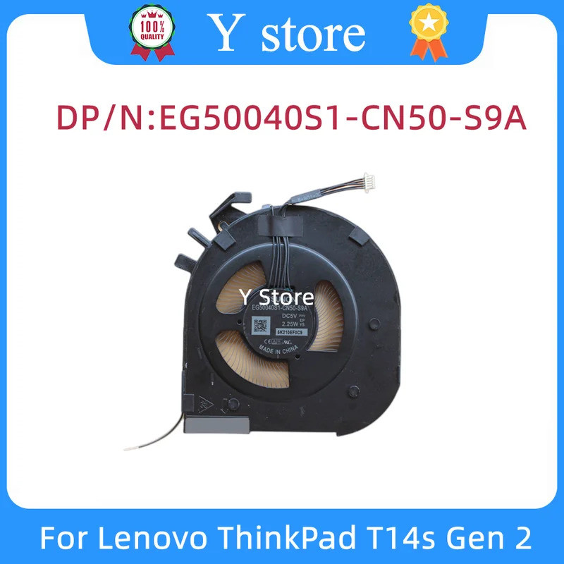 Y Store ใหม่แล็ปท็อป CPU พัดลมระบายความร้อนหม้อน้ํา Cooler สําหรับ Lenovo ThinkPad T14s Gen 2 EG5004