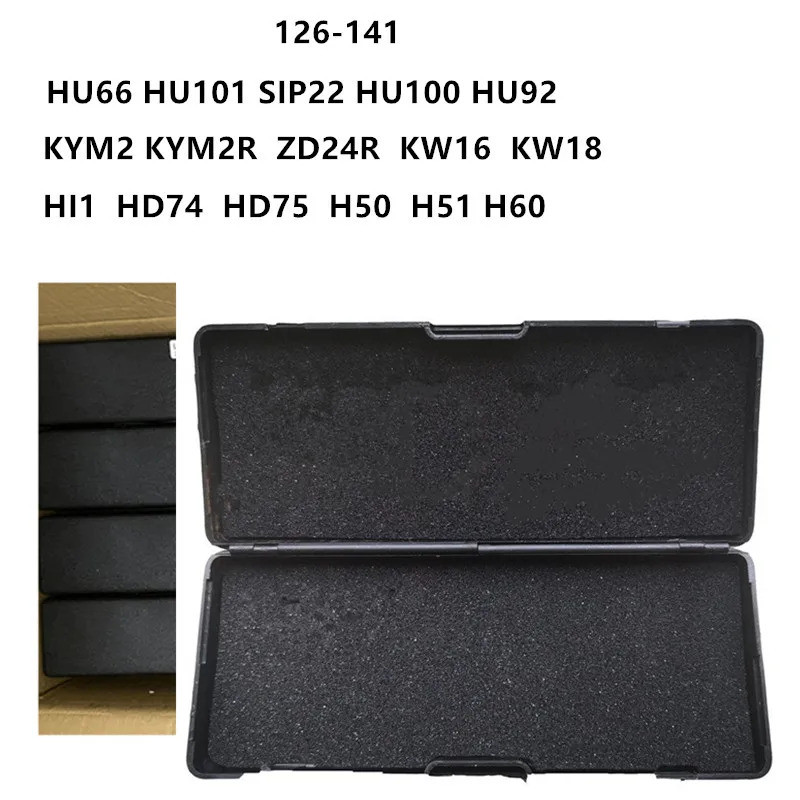 Lishi เครื่องมือ 2 In 1 Locmsith เครื่องมือ Hu66 Hu101 Sip22 Hu100 Hu92 Kym2 Kym2r Zd24r Kw16 Kw18 H