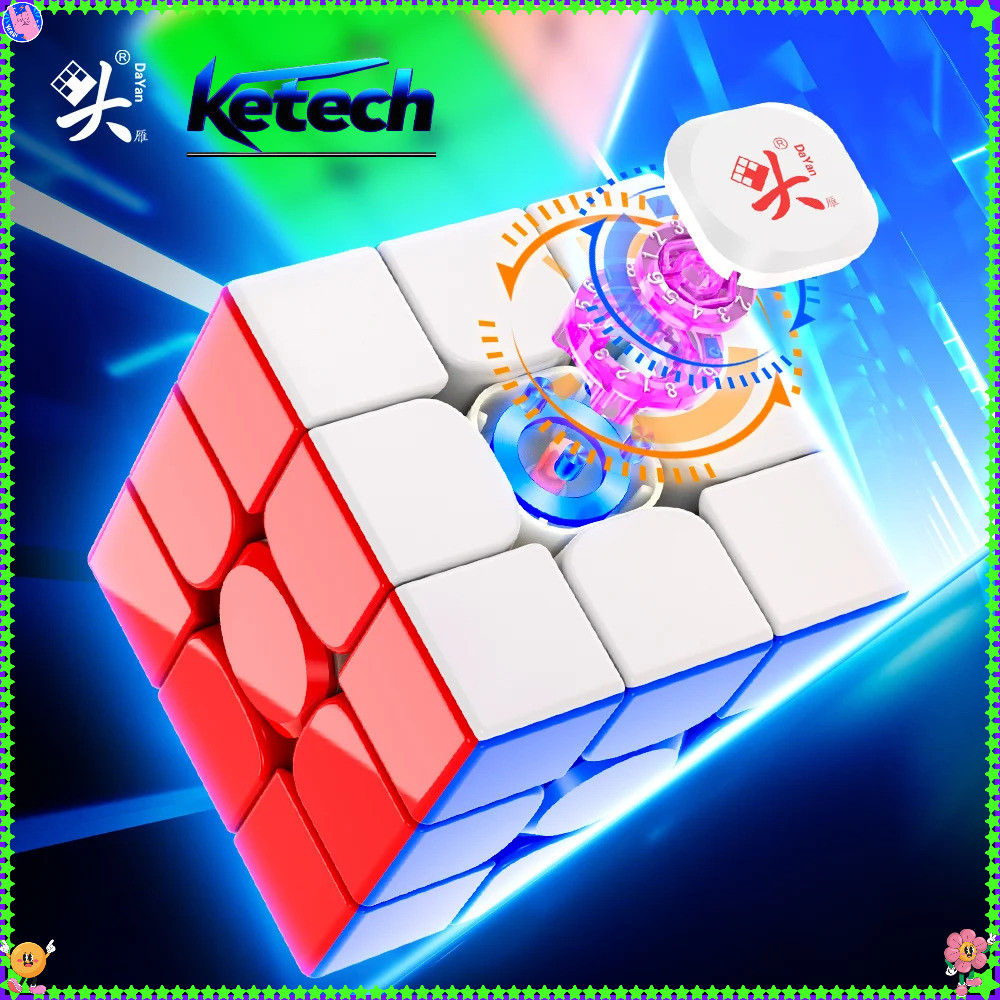 Dayan GuHong Pro + M 3x3 Cube แม่เหล็ก Maglev Magic Cube Professional Stickerless Cube ปริศนาของเล่นเด็กของขวัญ Cubo Magico