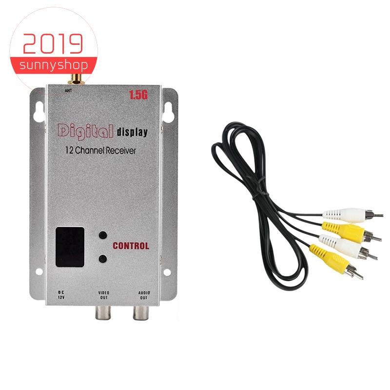 [sunnyshop2019]1.5G 1.5W FPV VRX 12CH 1500mW เครื่องรับสัญญาณวิดีโอเสียงสําหรับ FPV Long Range Drone