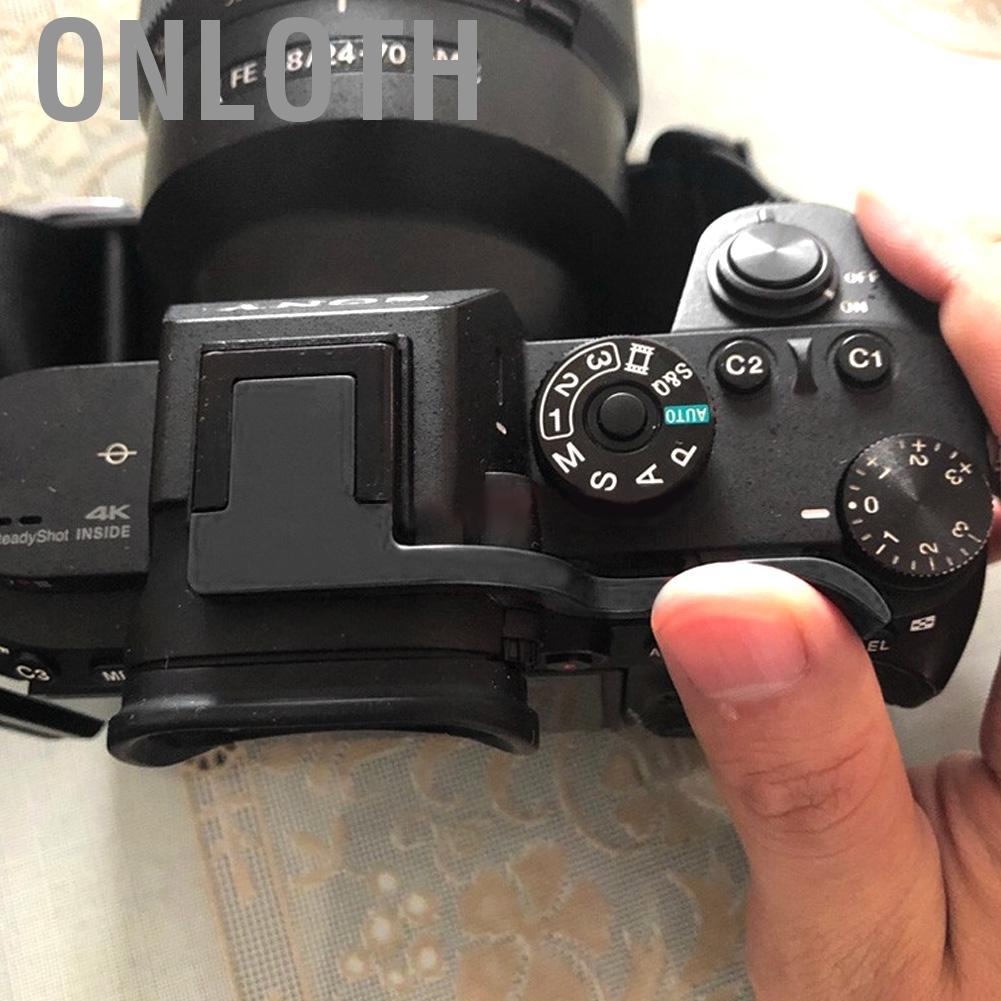 Onloth Onloth ACAGALA อลูมิเนียมร้อนรองเท้า Thumb Handle สายคล้องคอสำหรับ A7M2 M3 A7R2 R3 A9 (สีดำ)