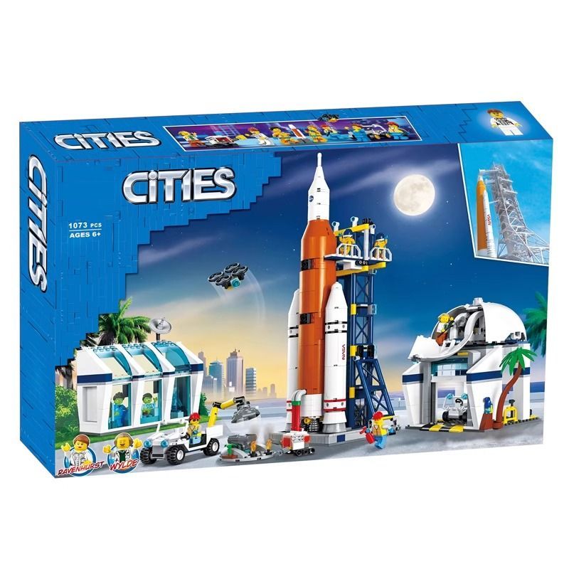 เข้ากันได้กับ Lego City Space Rocket Launch Center 60351 Boy ประกอบอาคารบล็อกของเล่นเด็กของขวัญ20251