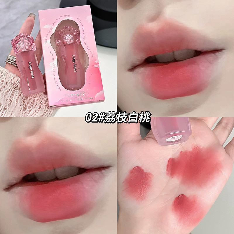 CJ Velvet Mist Cream Lip Mud Soft Color Rendering White Holding Makeup Matte Brightening Complexion 
