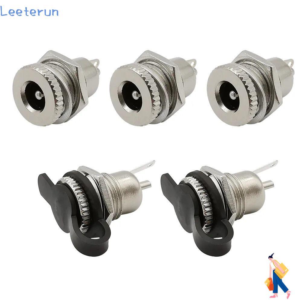 LEETERUN DC Jack Adapter, โลหะคุณภาพสูง DC Power หญิงซ็อกเก็ตแจ็ค, DC Power Jack Socket 5.5 x 2.1 มม