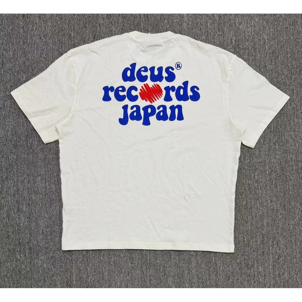 เสื้อยืดแขนสั้นผ้าฝ้ายแท้จุด Unisex Deus heavyweight 696