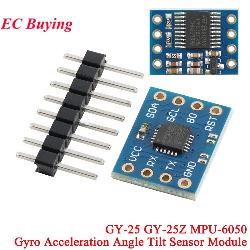 GY-25 GY-25Z MPU-6050 มุมเอียง Gyro Acceleration Sensor โมดูล Serial Port การสื่อสาร IIC I2C มุมเอาต