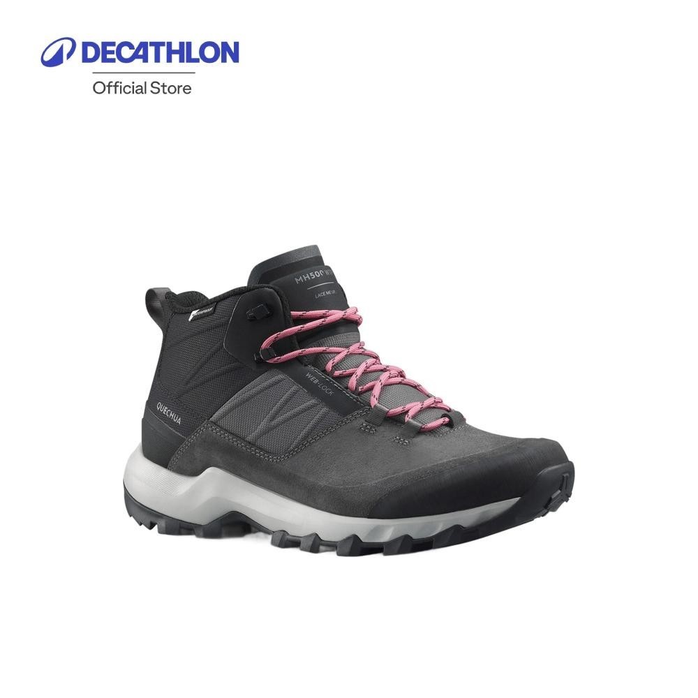Decathlon Women'S Waterproof Mountain Walking Shoes รองเท้าหุ้มข้อผู้หญิง กันน้ำ เดินป่า รุ่น MH500 