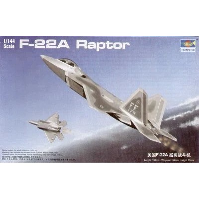 √ Yingli Trumpeter ประกอบรุ่น 1/144 American F-22A Raptor Fighter 01317