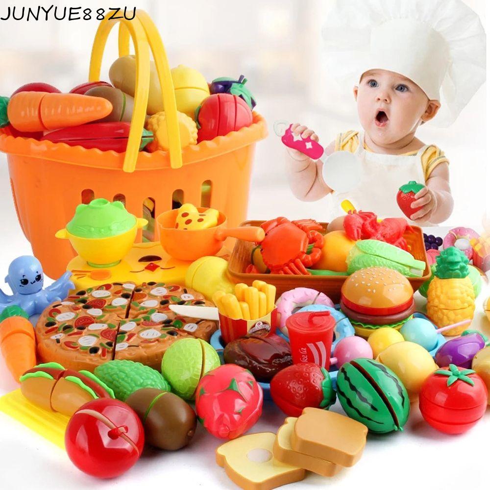 JUNYUE88ZU อาหารพลาสติกของเล่นเด็กแกล้งทําเป็นเล่นของเล่นของขวัญของเล่นเพื่อการศึกษาของขวัญวันเกิด P