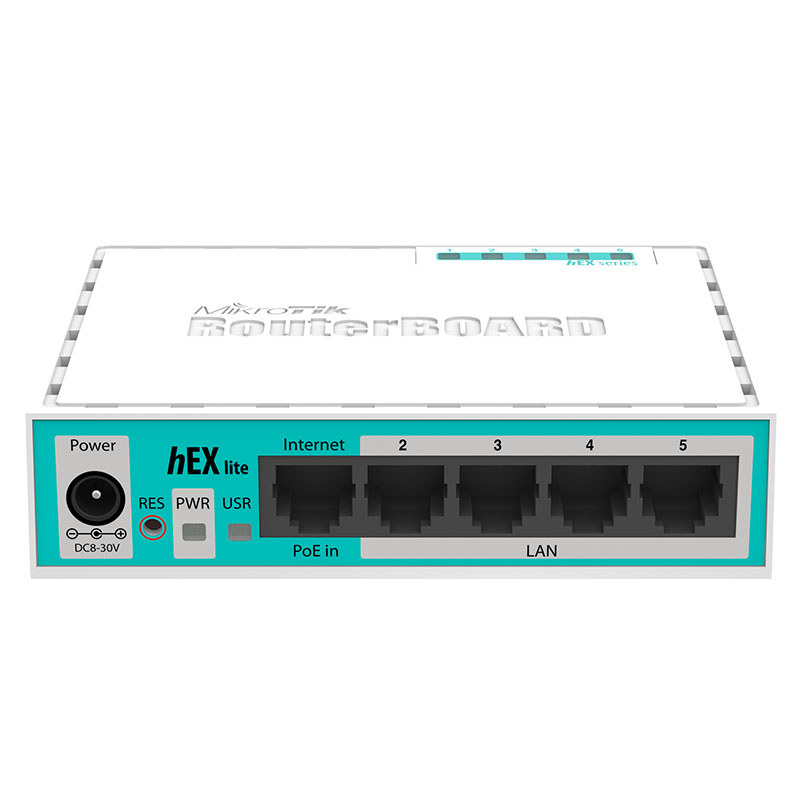 Mikrotik RB750r2 hEX Lite Enterprise ในครัวเรือน 5 พอร์ตบรอดแบนด์ ROS เราเตอร์แบบนุ่มแบบมีสาย