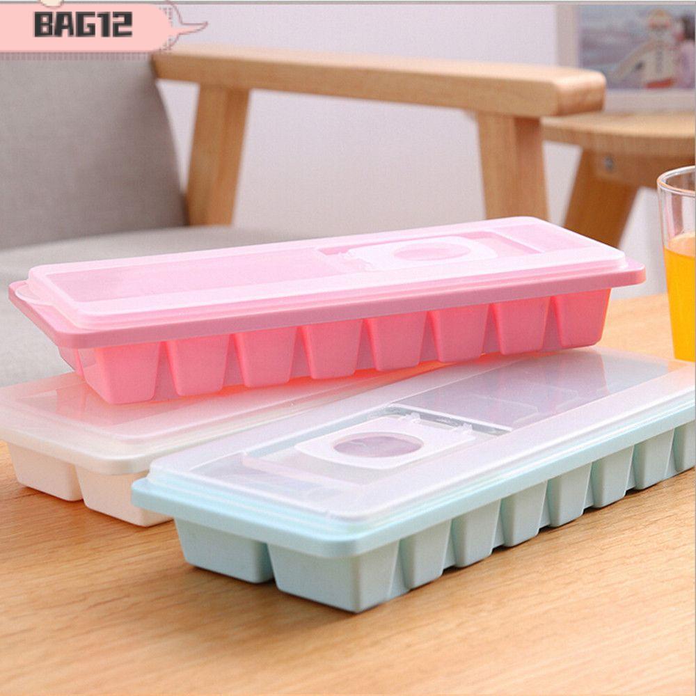 กระเป๋า 16 Cavity Cube Mold Cover Kitchen Jelly Freezer