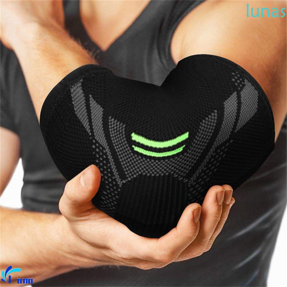 LUNASOL Arm Elbow Band ผ้าพันแผลยืดหยุ่นและbreathable sleeve pad ป้องกันอาการบาดเจ็บที่ข้อศอกสำหรับกีฬา