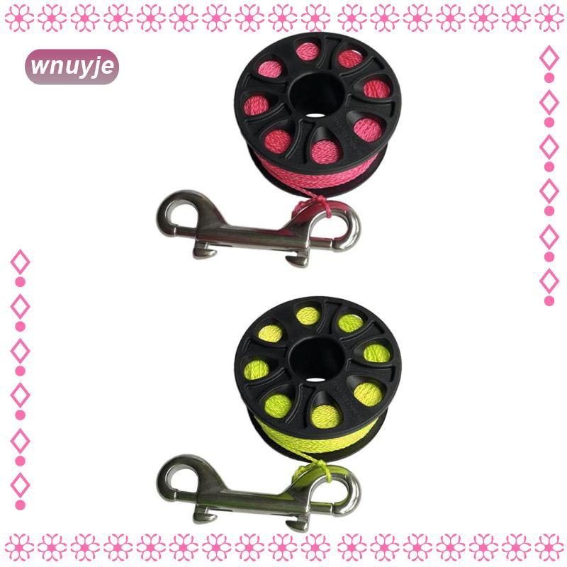 Finger Spool Reel คลิปสแตนเลส Scuba ดําน้ําดูปะการังดําน้ําอุปกรณ์เกียร์ -