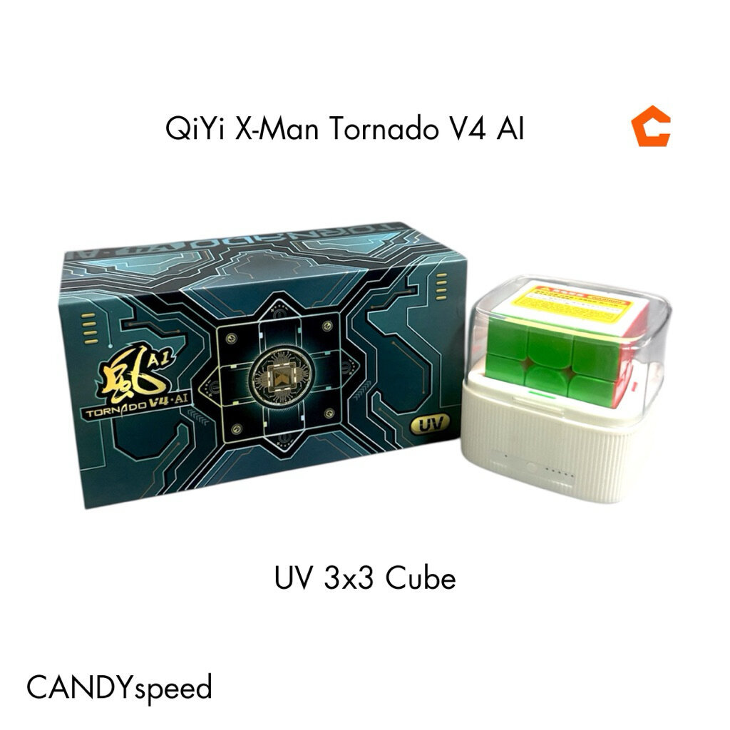 QiYi M-Man Tornado V4 AI UV 3x3 Smart Cube รุ่นใหม่ล่าสุด | by CANDYspeed