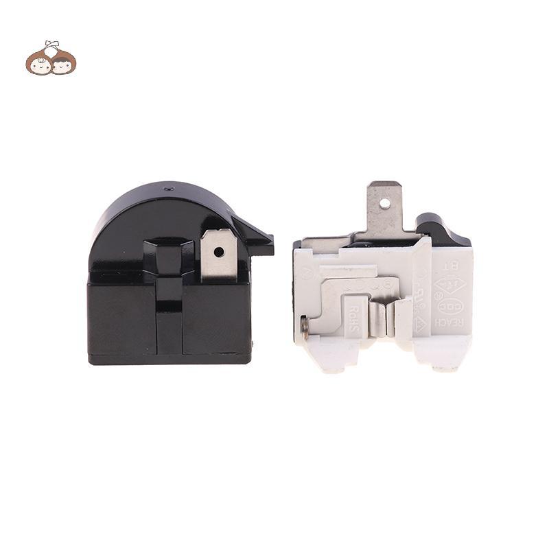BEF 2PCS QP2-4.7 PTC Starter รีเลย์ 1 พินตู้เย็นรีเลย์และ 6750C-0005P ตู้เย็น Overload Protector TH