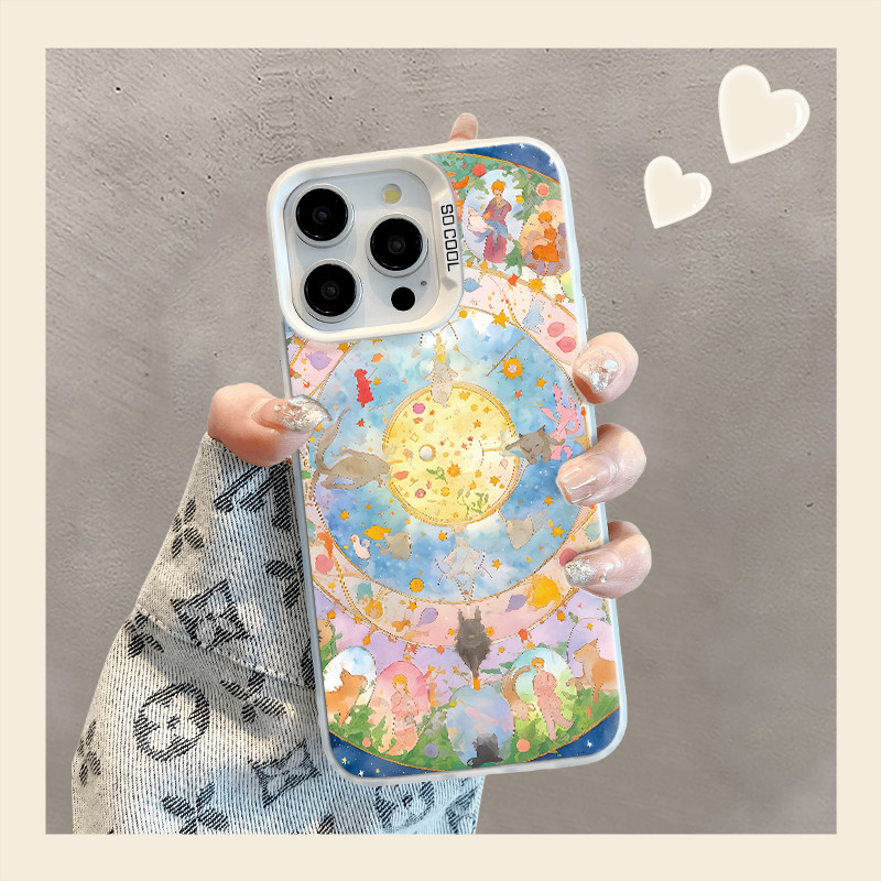 Art ภาพวาดปลอกสําหรับ Oppo A58 A11X A5 A2 A55 A53S A57 A16 ค้นหากรณี X5 X6 X7 X8 PRO V23 11 10 PRO RENO 14 13 12 11 10 9 8T 7 6 5Z 7Z 7Z 7 กันกระแทก MSCY